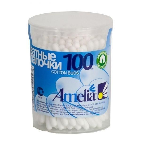 Ватные палочки Amelia, 100шт