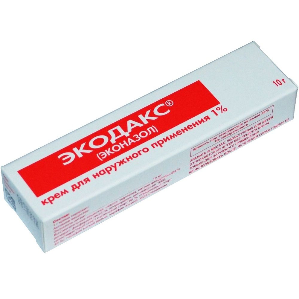 Противогрибковый крем Экодакс 1%, 10 г