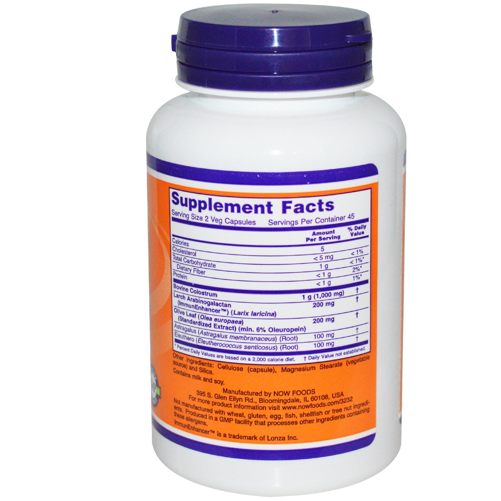 Super Colostrum, Витамины для активизации иммунитета, Now Foods, 500 мг, 90 капсул