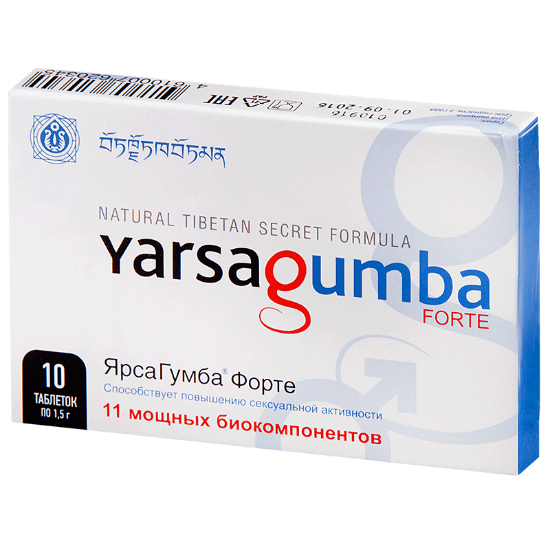 Препарат YarsaGumba Forte для повышения сексуальной активности 1,5 г, 10 шт