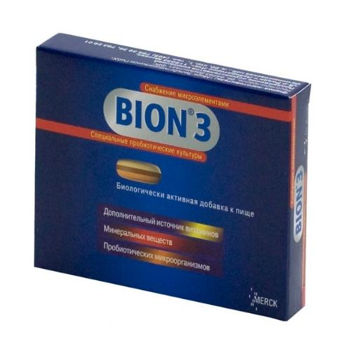 Пробиотические культуры  нормализация микрофлоры кишечника Bion® 3, 10 шт