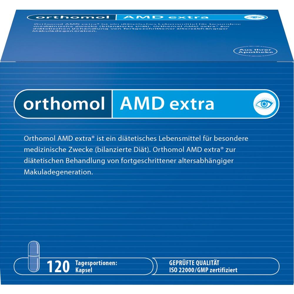 Orthomol AMD Extra Витамины для глаз Ортомол АМД Экстра 540 мг, 120 капсул