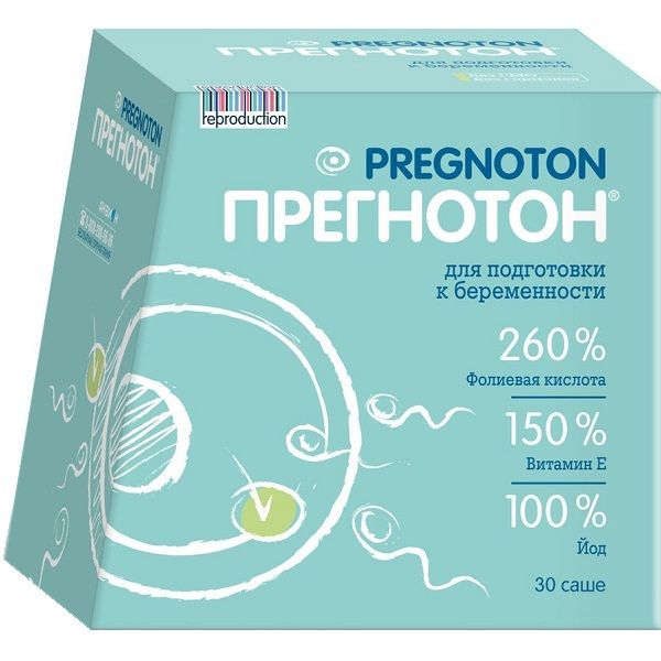 Препарат Прегнотон для подготовки к беременности 5 г, 30 шт