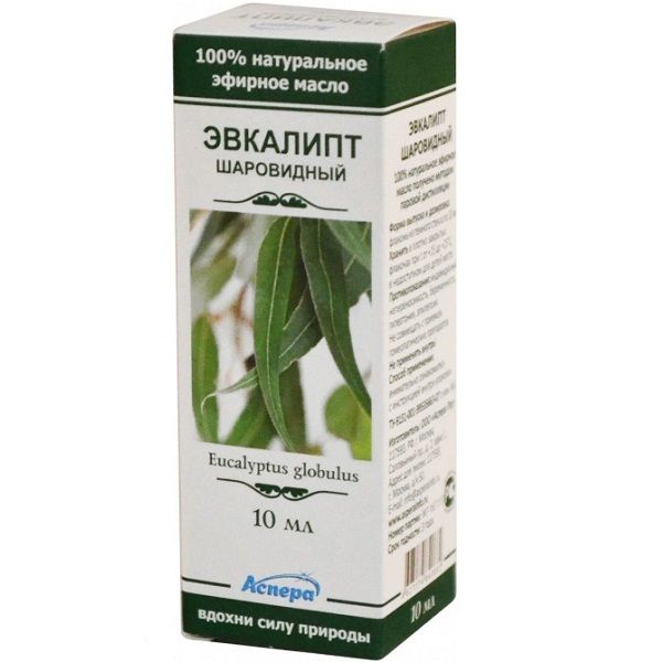 Эфирное масло эвкалипта шаровидного Аспера, 10 мл
