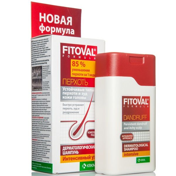 Дерматологический шампунь против перхоти Fitoval Интенсивный уход, 100 мл
