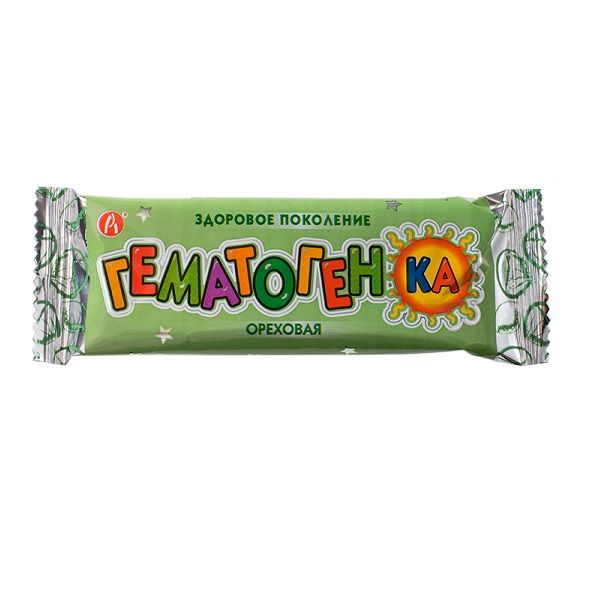 Ореховая гематогенка, 40 г.