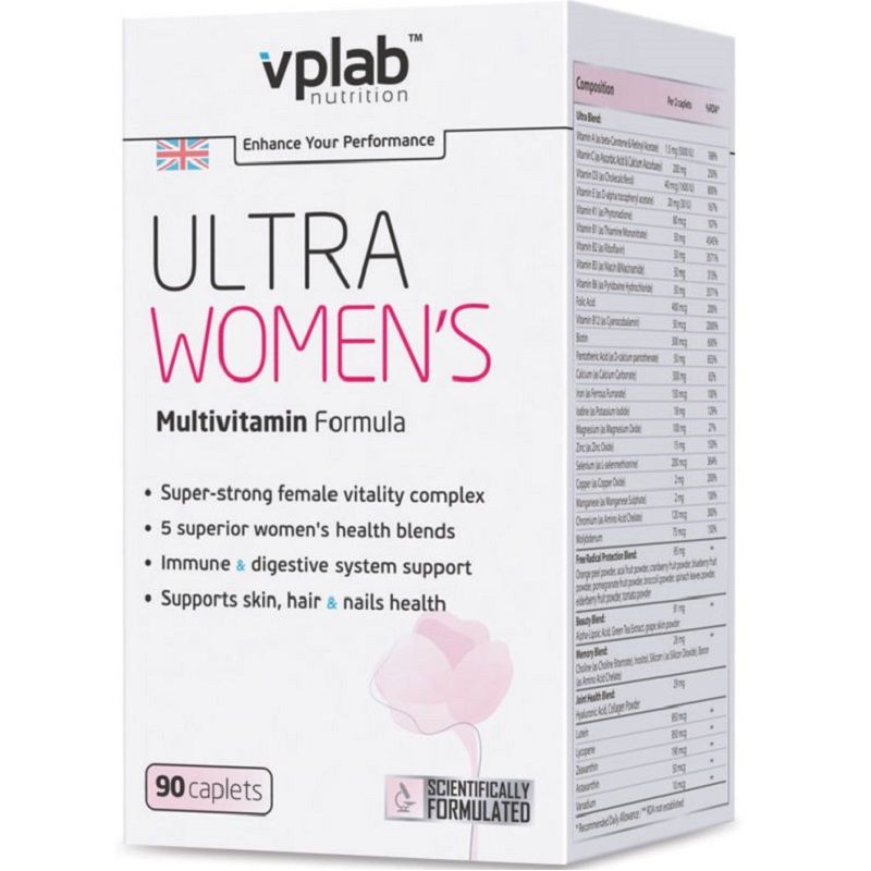 Ultra women`s женский витаминно-минеральный комплекс Vplab 1370 мг, 90 шт