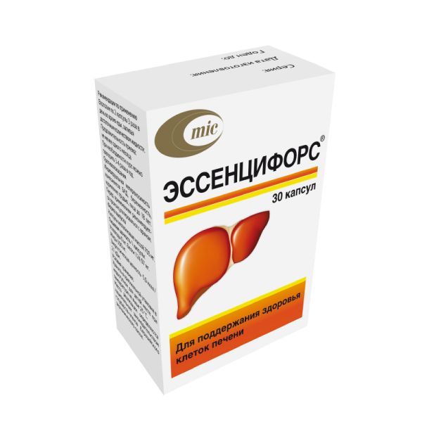 Эссенцифорс для поддержания здоровья клеток печени, 30 капсул