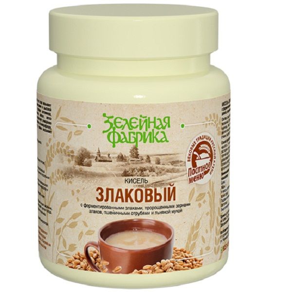 Кисель Злаковый с ферментированными злаками, пророщенными зернами злаков, пшеничными отрубями и льняной мукой Арт Лайф, 450 г