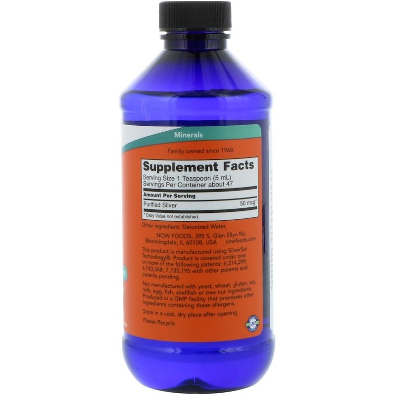 Коллоидное серебро Silver Sol Now Foods, 237 мл