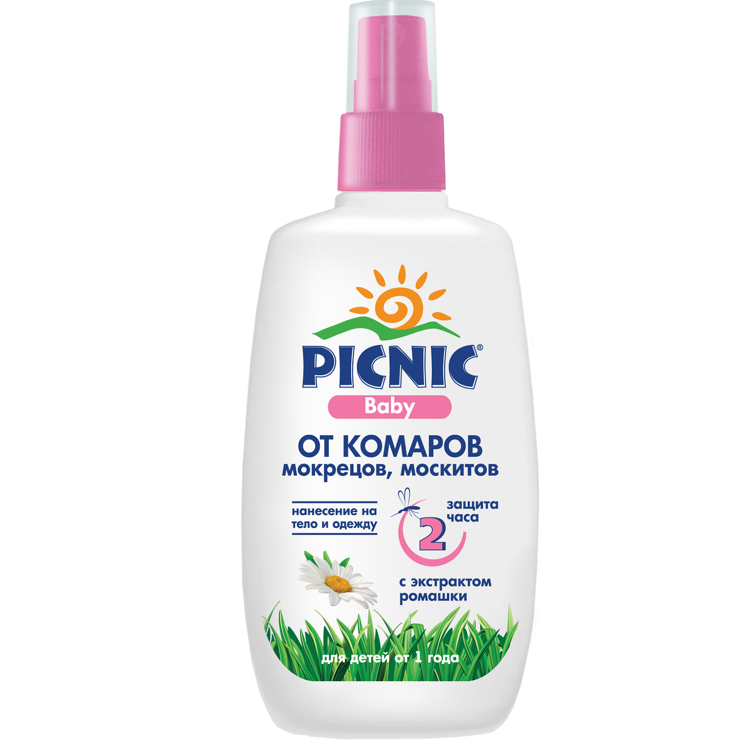 Детский спрей от комаров с экстрактом ромашки Picnic Baby, 120 мл