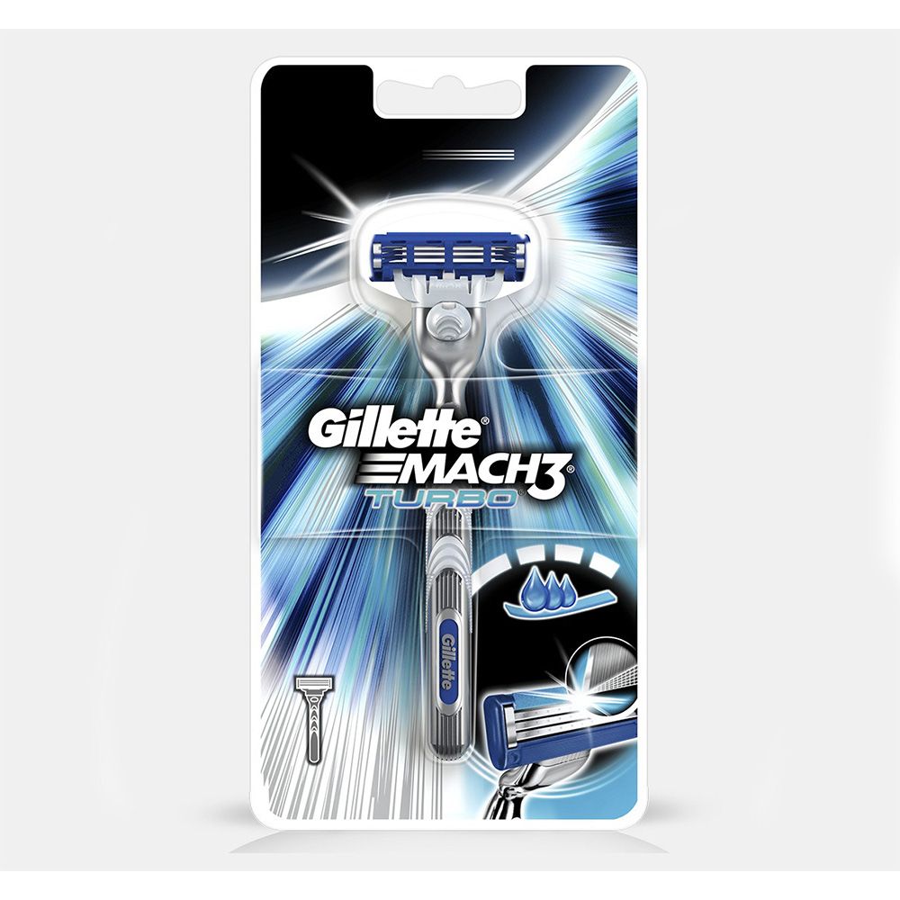 Бритва mach3 turbo c 1 сменной кассетой Gillette