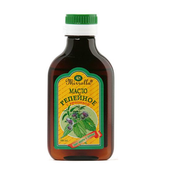 Масло репейное с крапивой Мирролла, 100 мл