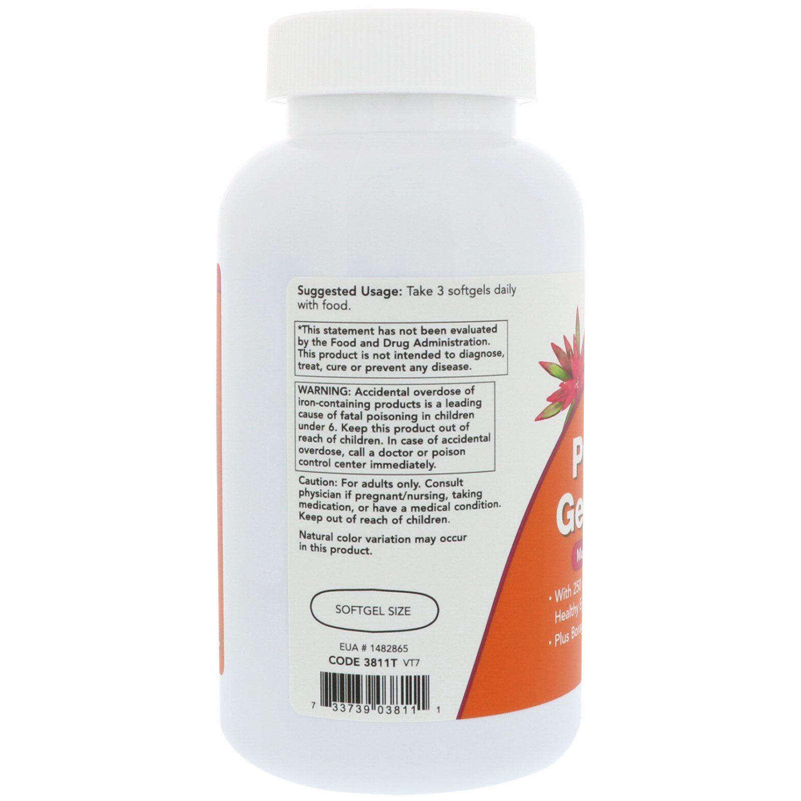 Пренатал + DHA Prenatal Gels + DHA для беременных и кормящих Now Foods, 180 шт