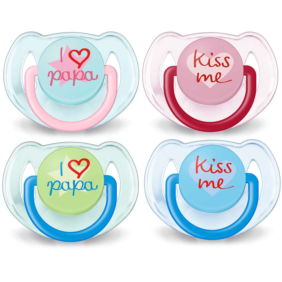 Пустышка серия Classic "Kiss Me" 6-18 месяцев Philips Avent, 2 шт