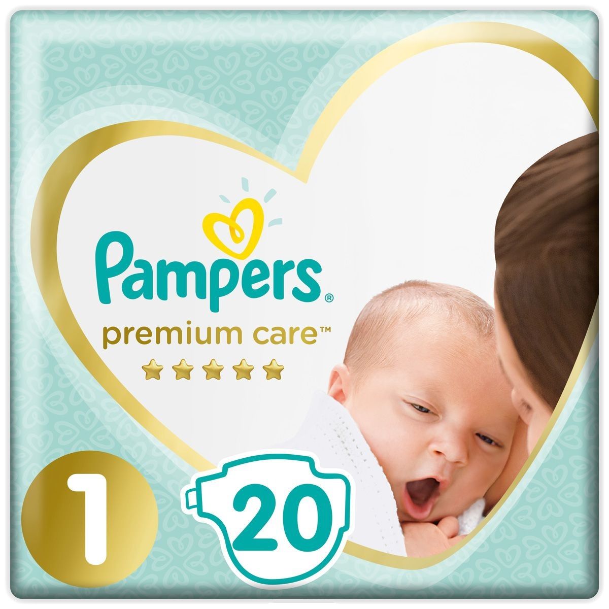 Подгузники для детей Pampers Premium Care 1 2-5 кг, 20 шт