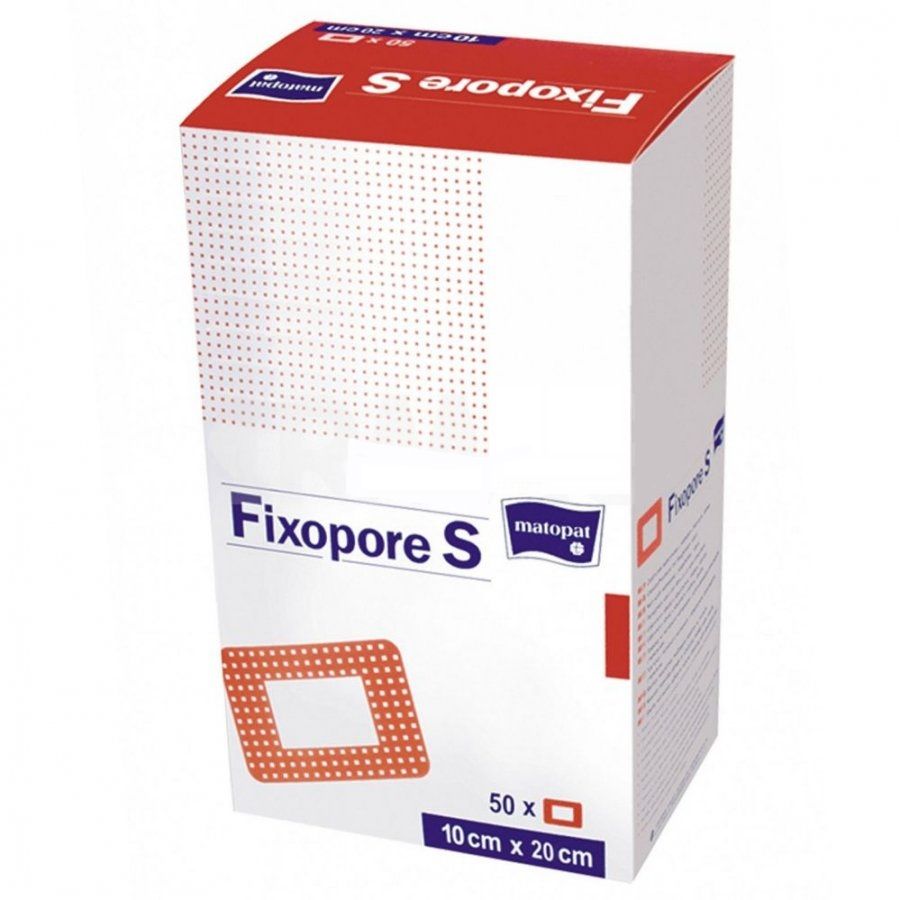 Стерильная повязка с впитывающим слоем Matopat Fixopore S 10х20 см, 50 шт