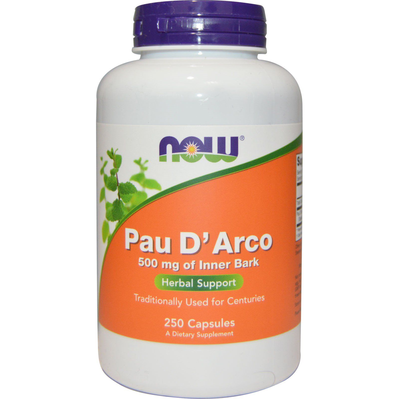 Pau D'Arco Кора муравьиного дерева Now Foods 500 мг, 250 капсул