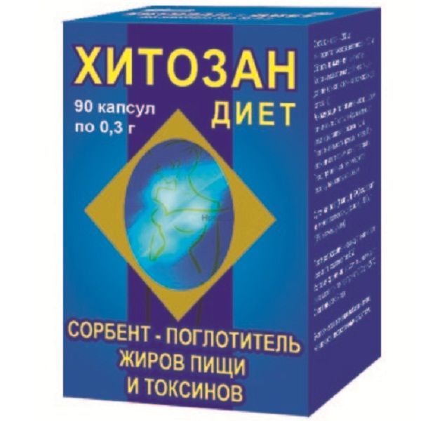 Хитозан-диет для контроля массы тела 300 мг, 90 шт