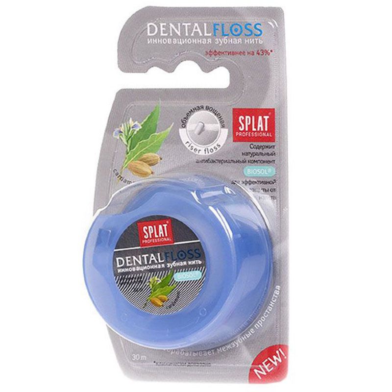 Зубная нить dentalfloss с ароматом кардамона Splat, 30 м