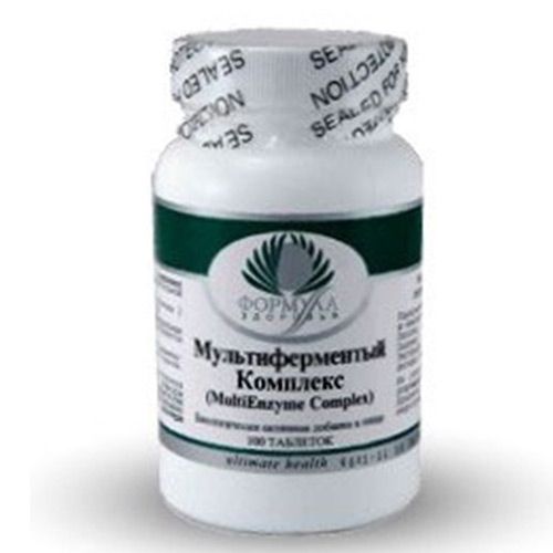 Мультиферментный Комплекс, Сохранность микрофлоры желудка, Альтера Холдинг, 100 таблеток