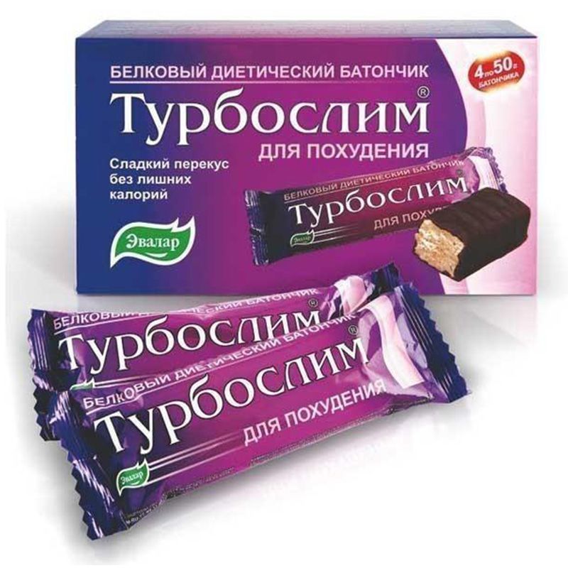 Батончик Турбослим для похудения, 4 шт