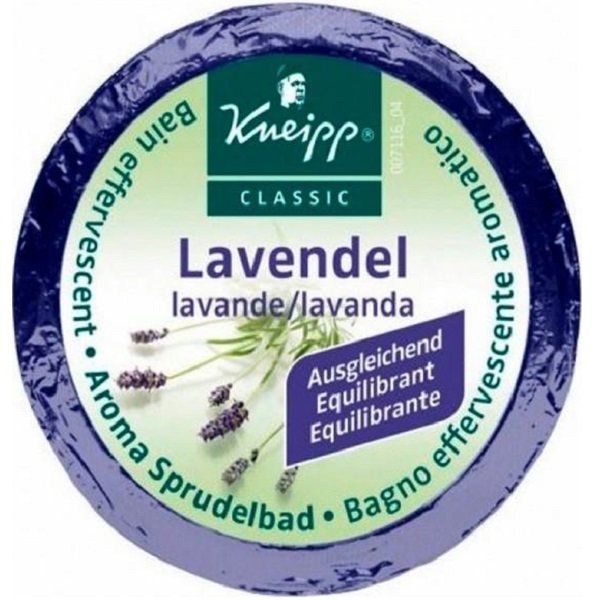 Соль для ванн Kneipp с лавандой шипучие таблетки, 80 г