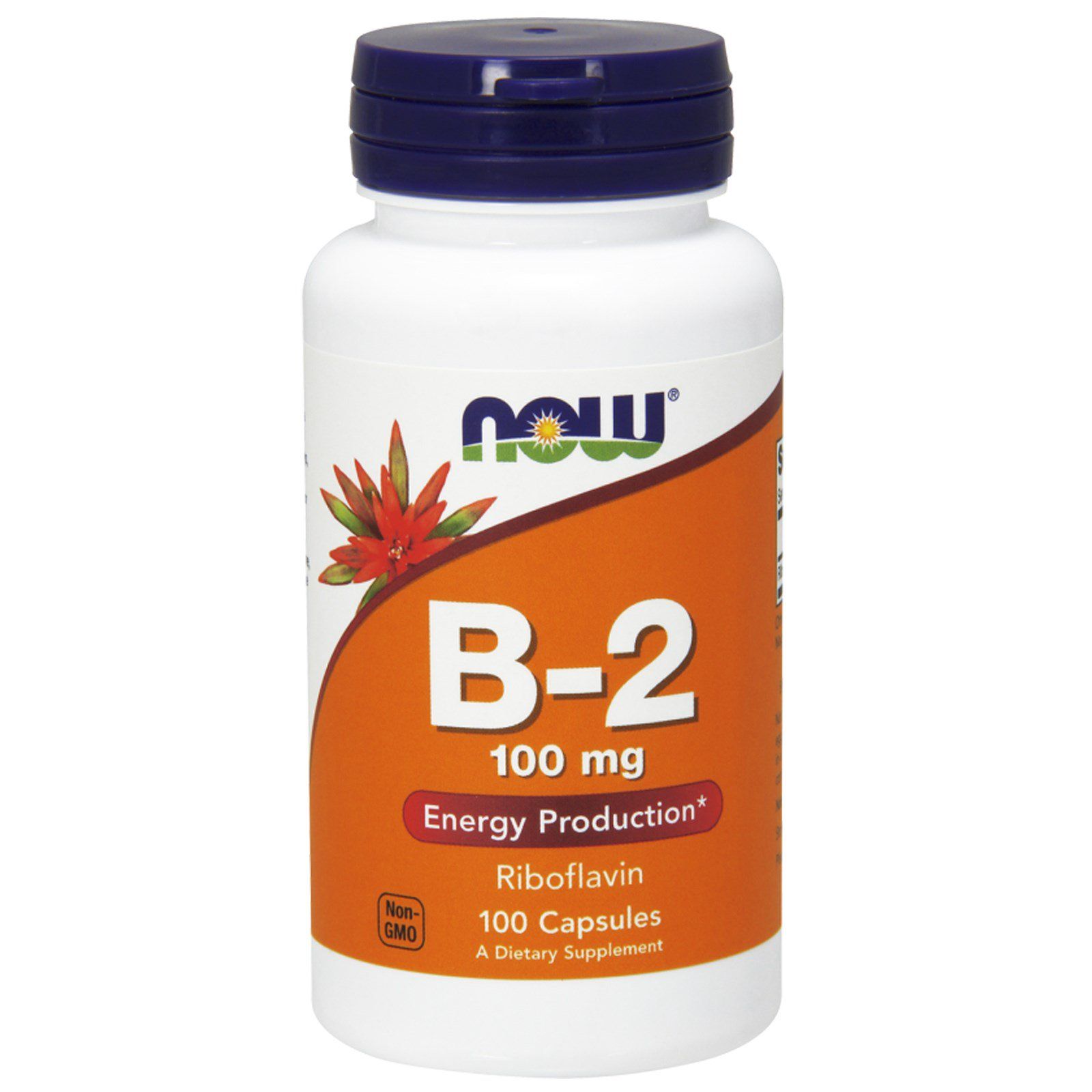 Витамин B2 Рибофлавин B-2 Riboflavin Now Foods 100 мг, 100 капсул