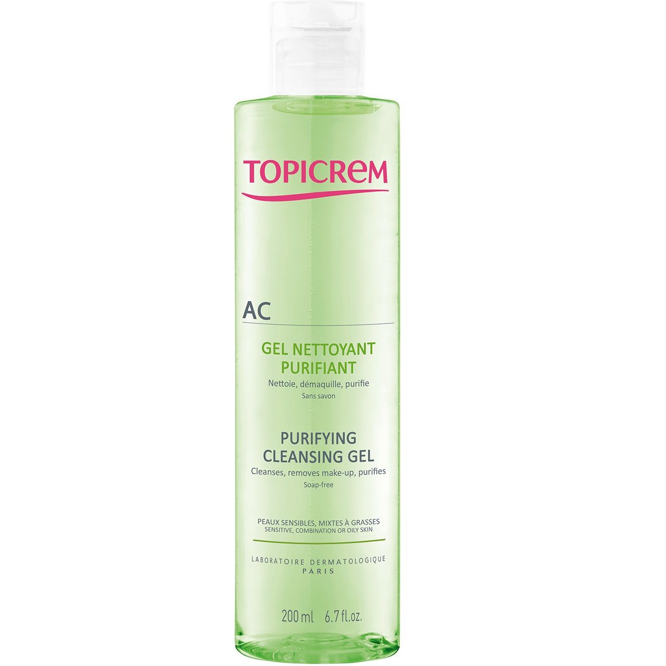 Гель очищающий оздоравливающий Topicrem AC, 200 мл