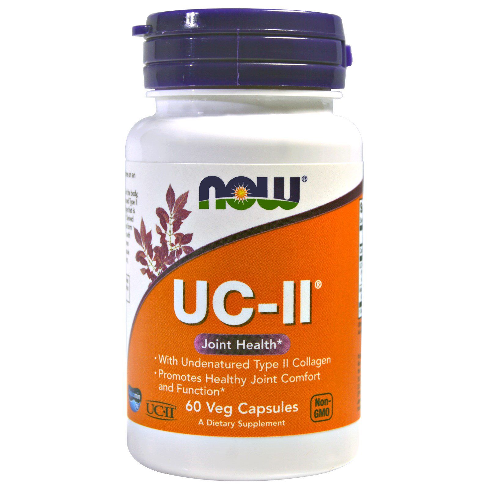 UC-II® Коллаген 2 Типа Неденатурированный Type II Collagen Now Foods 40 мг, 60 карсул
