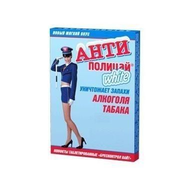 Моментально освежающие дыхание леденцы Антиполицай Вайт, 6шт