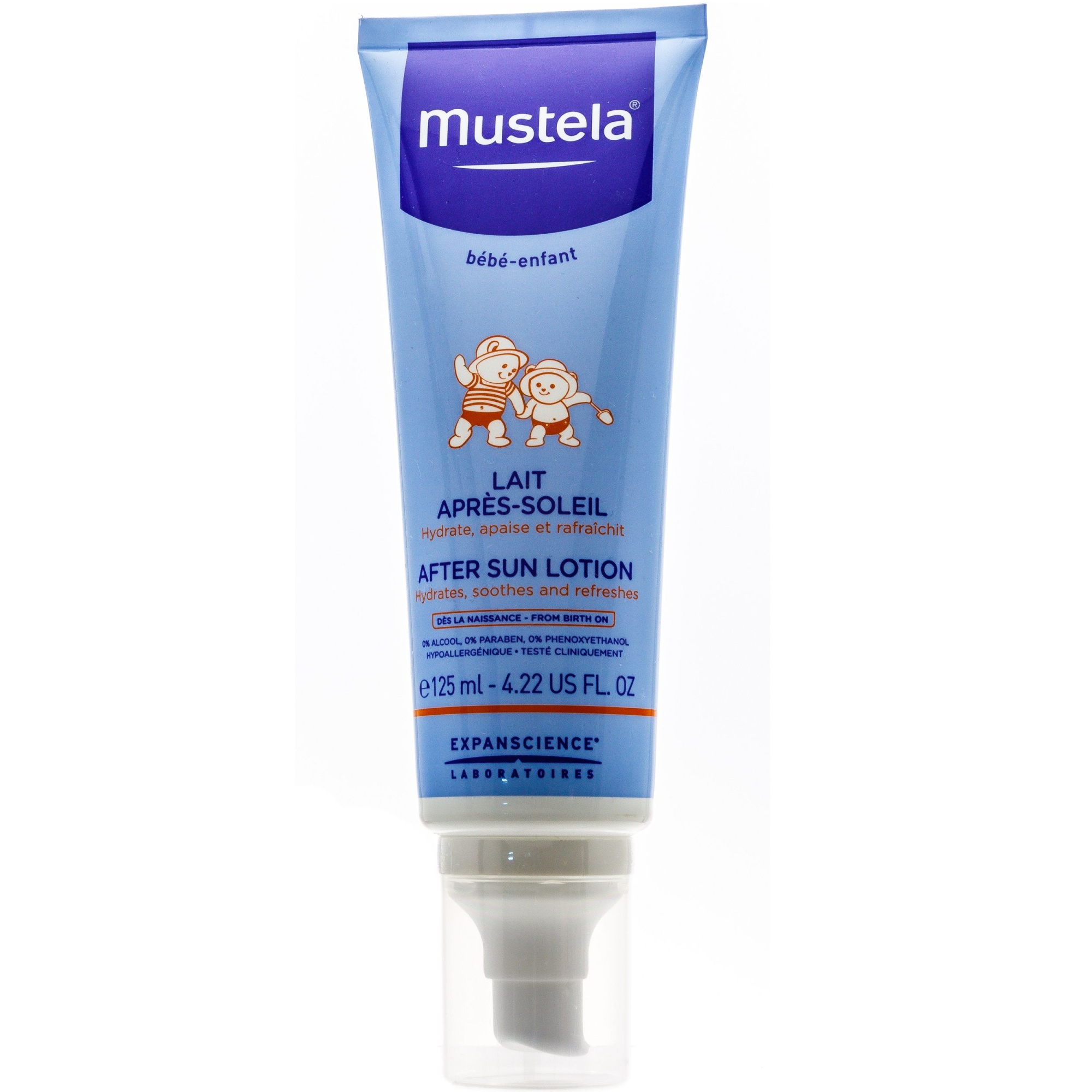 Молочко после загара Mustela для детей с рождения, 125 мл